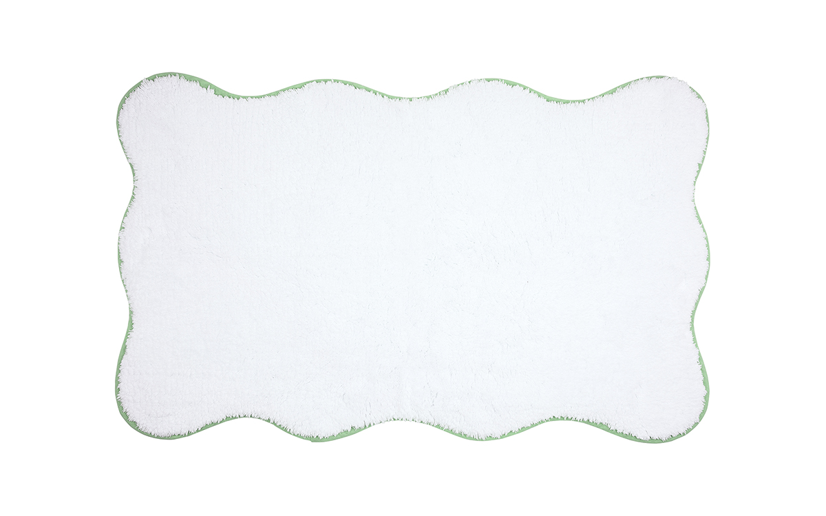 Rebecca Udall Scalloped piped bath mat