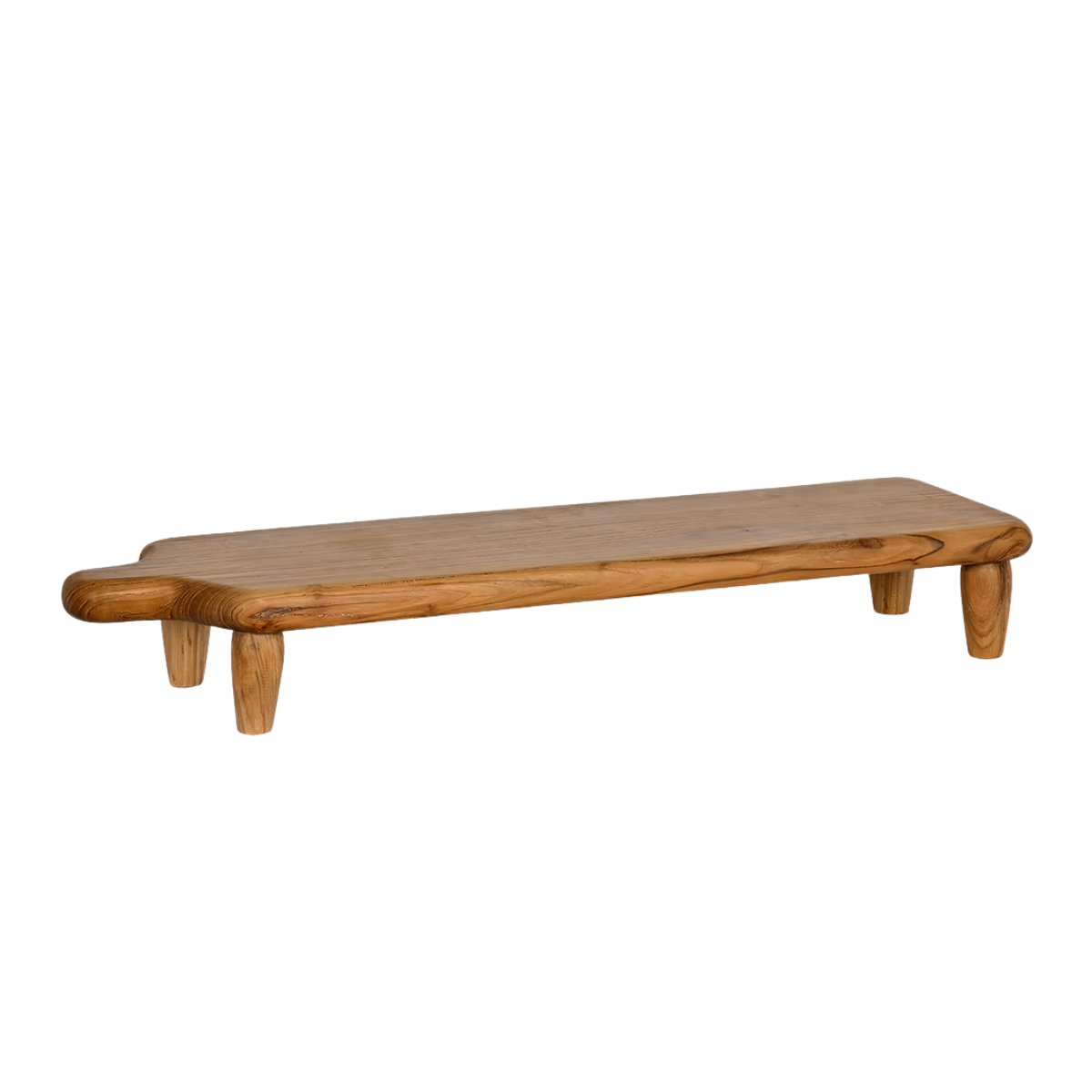 wooden raised serving board