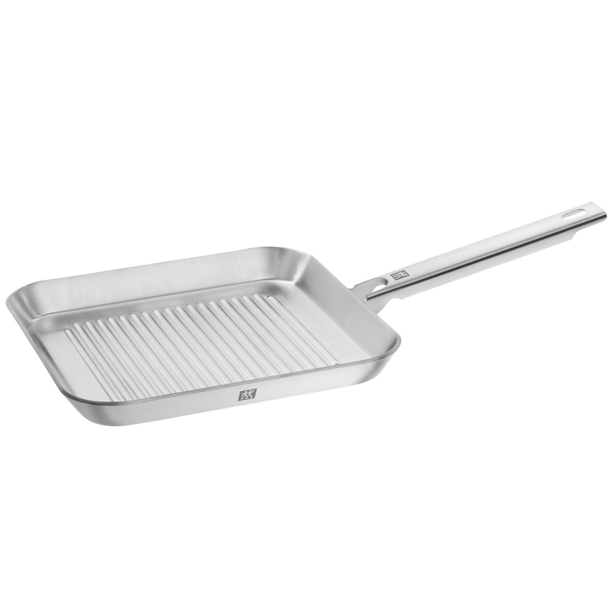 silver steel griddle pan