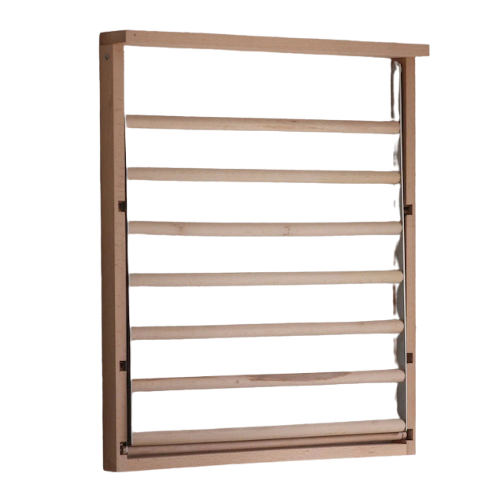 wooden wall mounted clothes drying rack