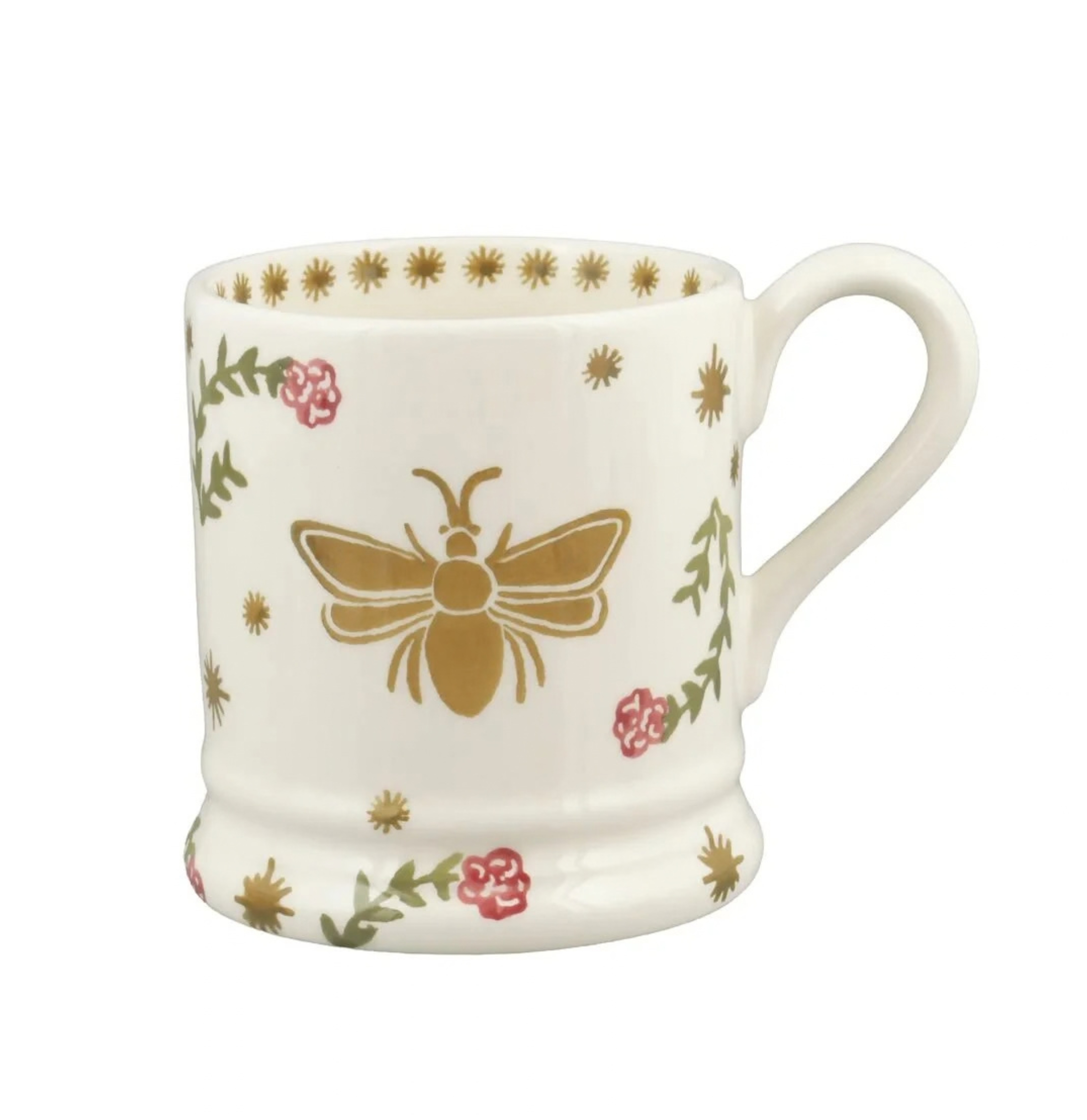 Elizabeth Scarlett emma bridgewater Honey Bee 1/2 Pint Mug Gift Boxed pictured on a white background
