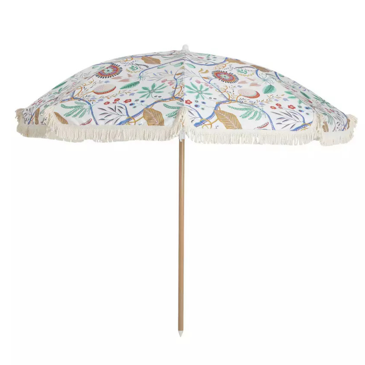 a patterned parasol