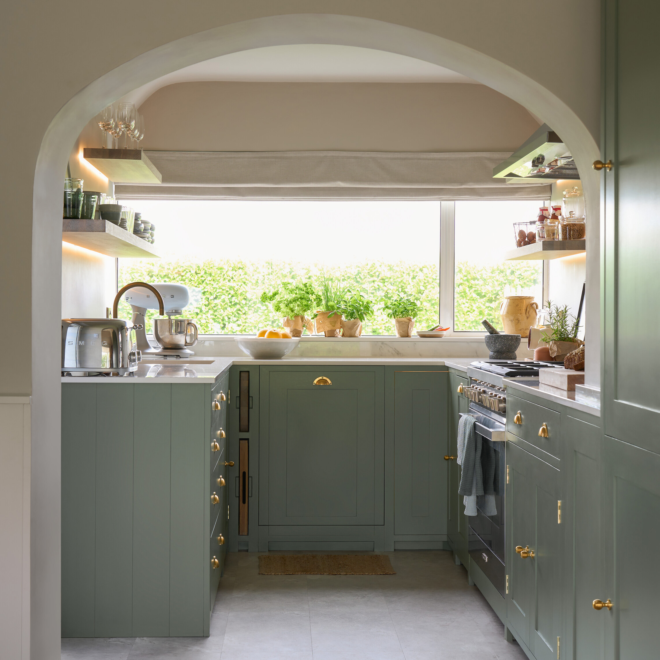 sage green kitchen