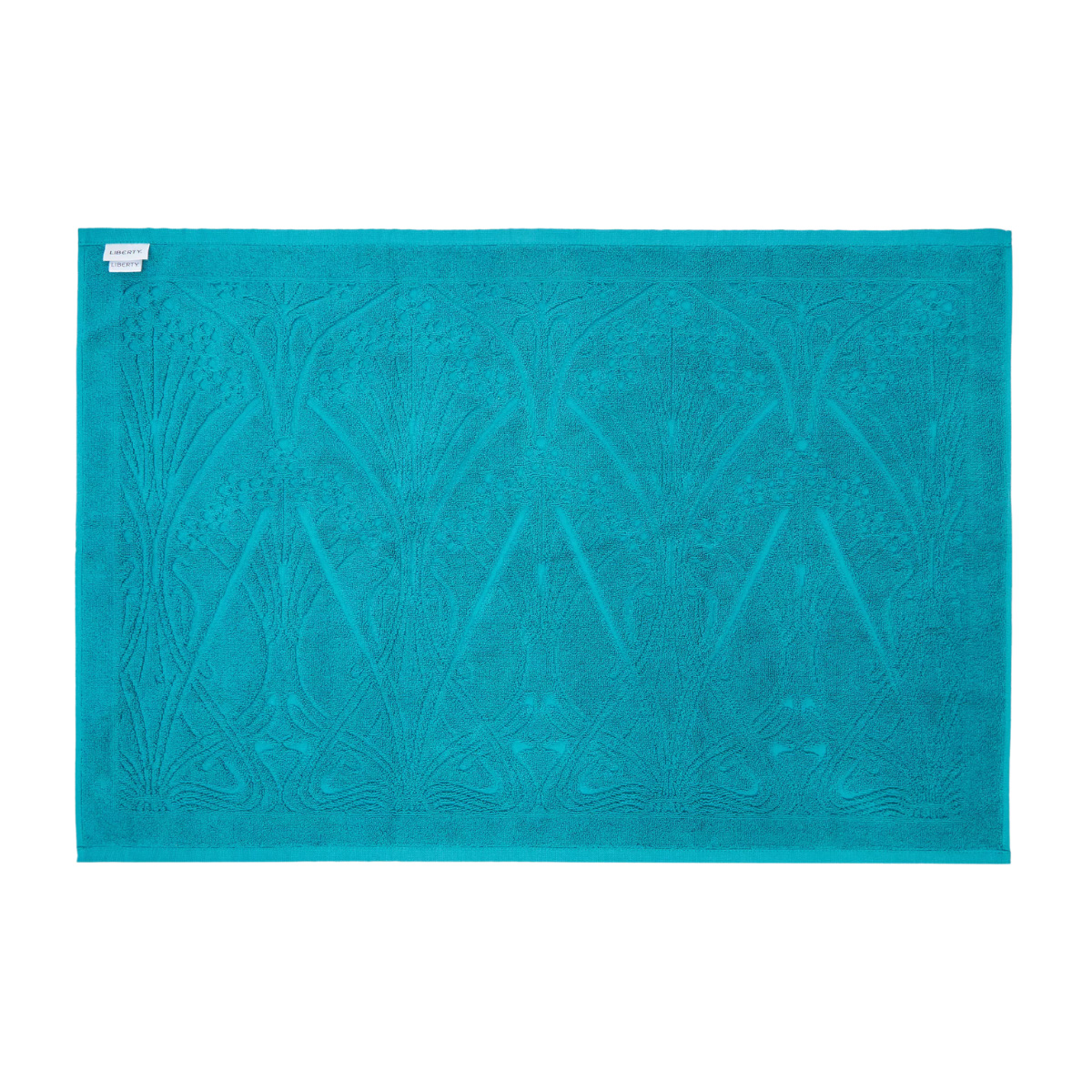 teal bath mat