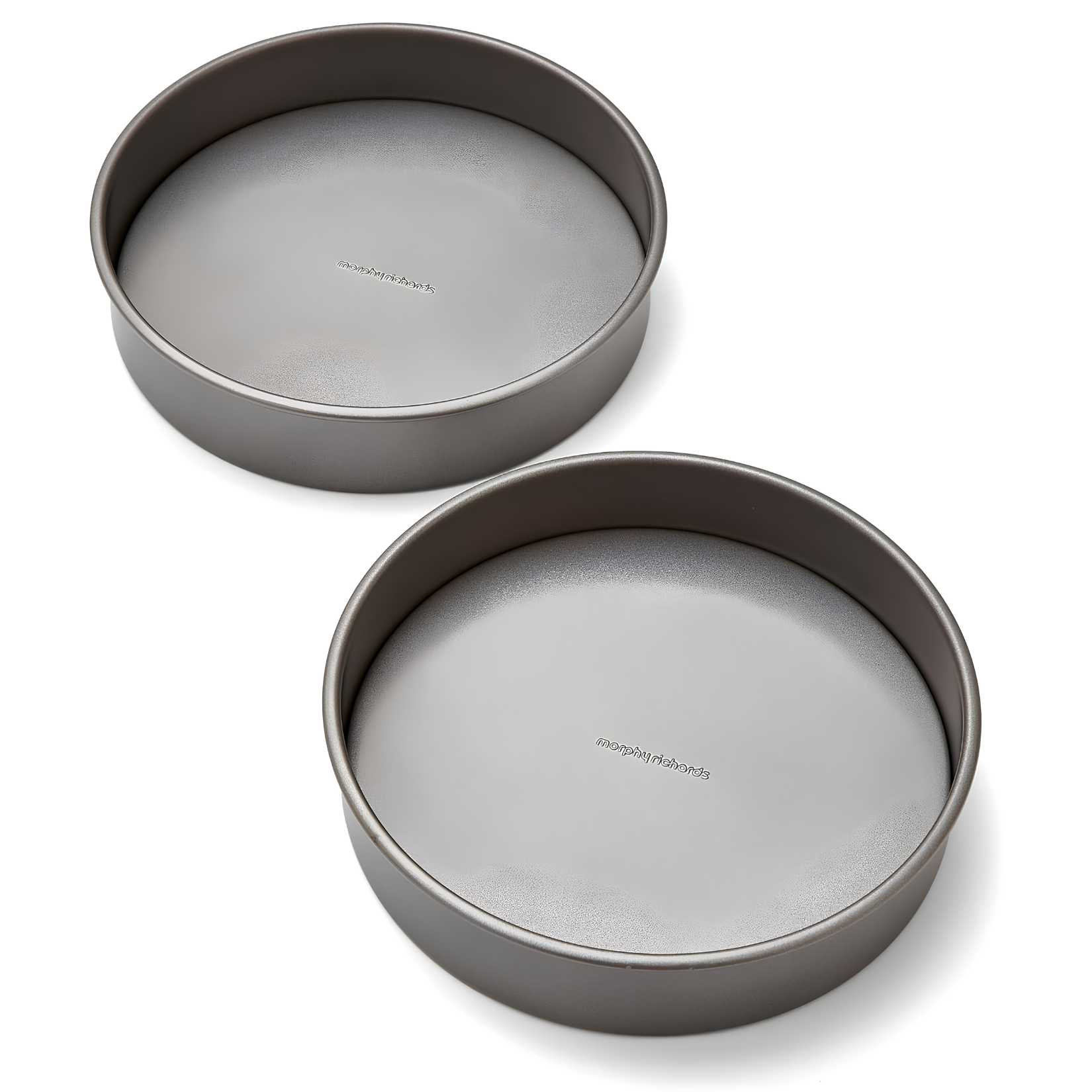 set of two dark grey cake tins