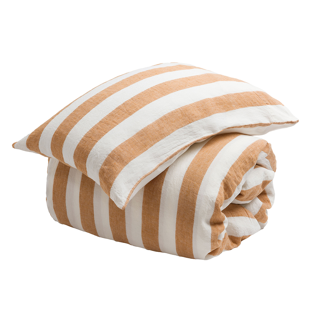 Secret Linen Store Amber Cora Stripe Bed Linen
