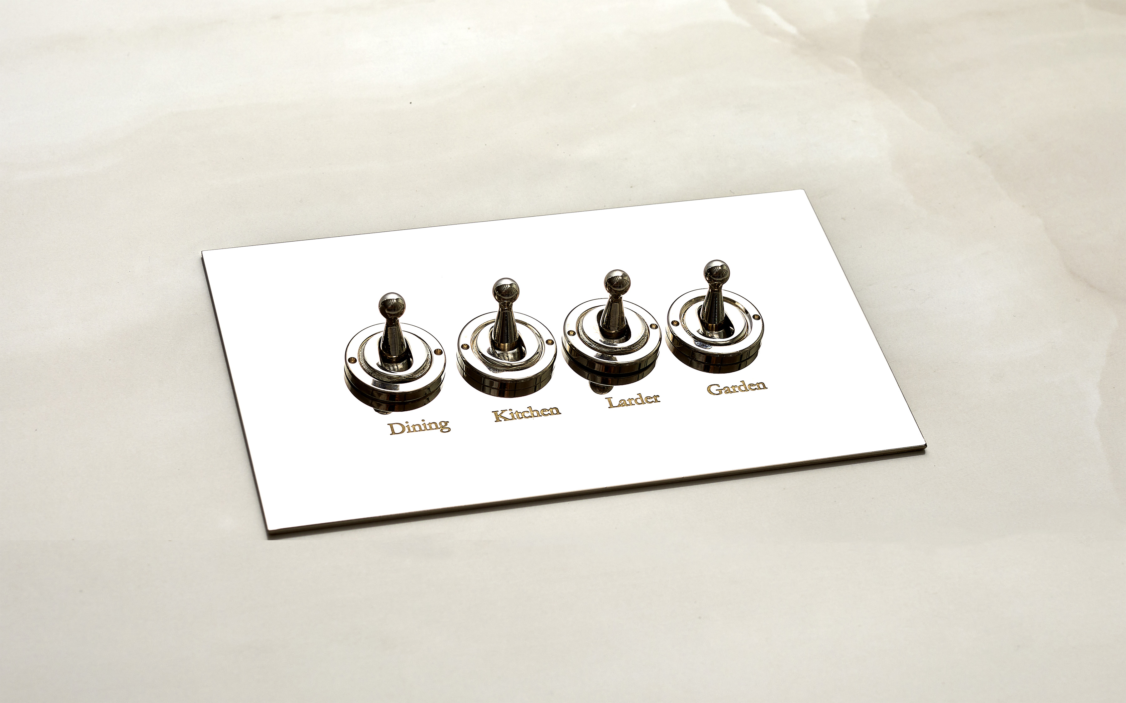 Gang Dolly Switch in Nickel Silver with engraving forbes and lomax