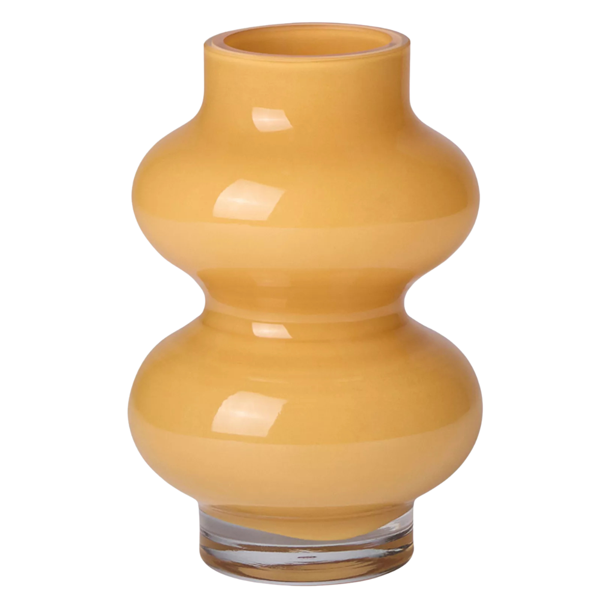 yellow sculptural vase