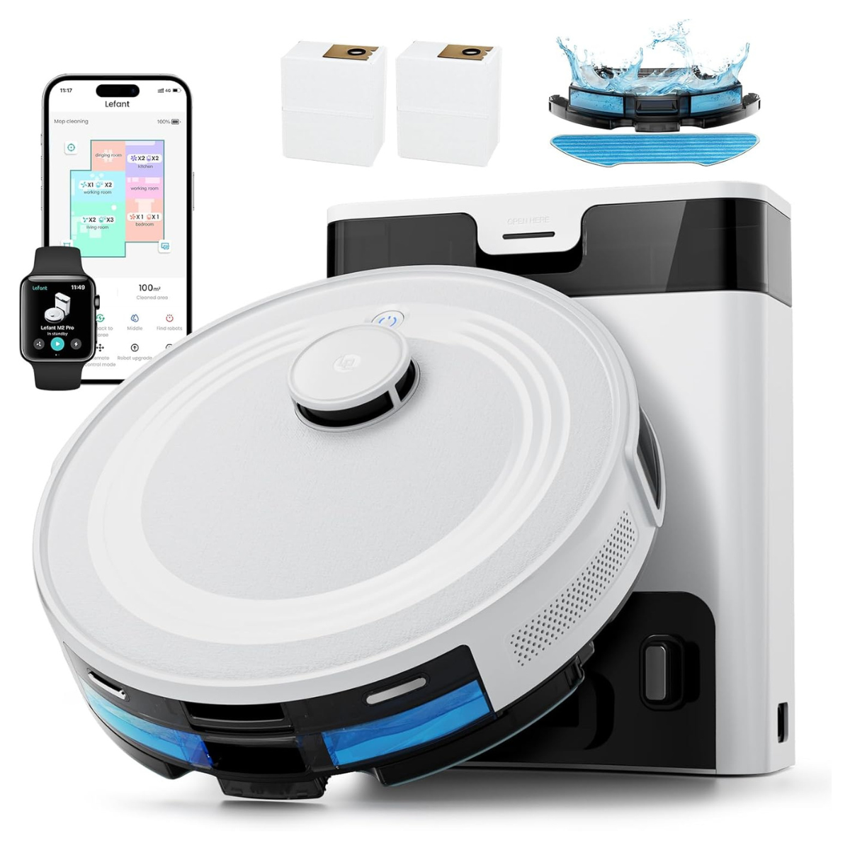 lefant white robot vacuum
