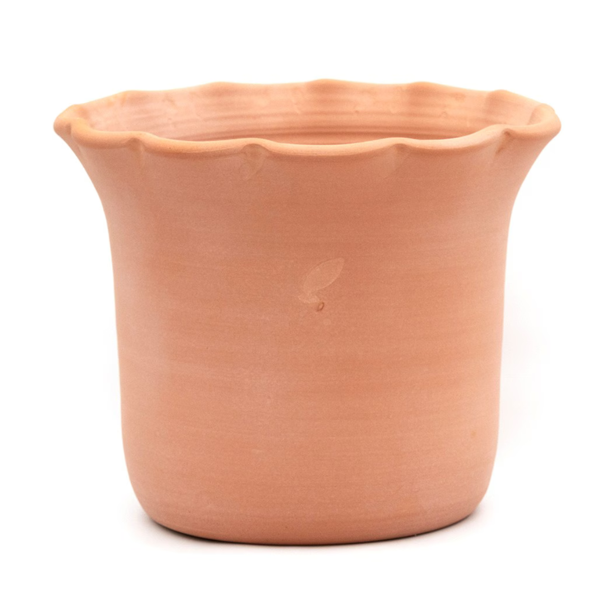 Terracotta Ruffle Pot